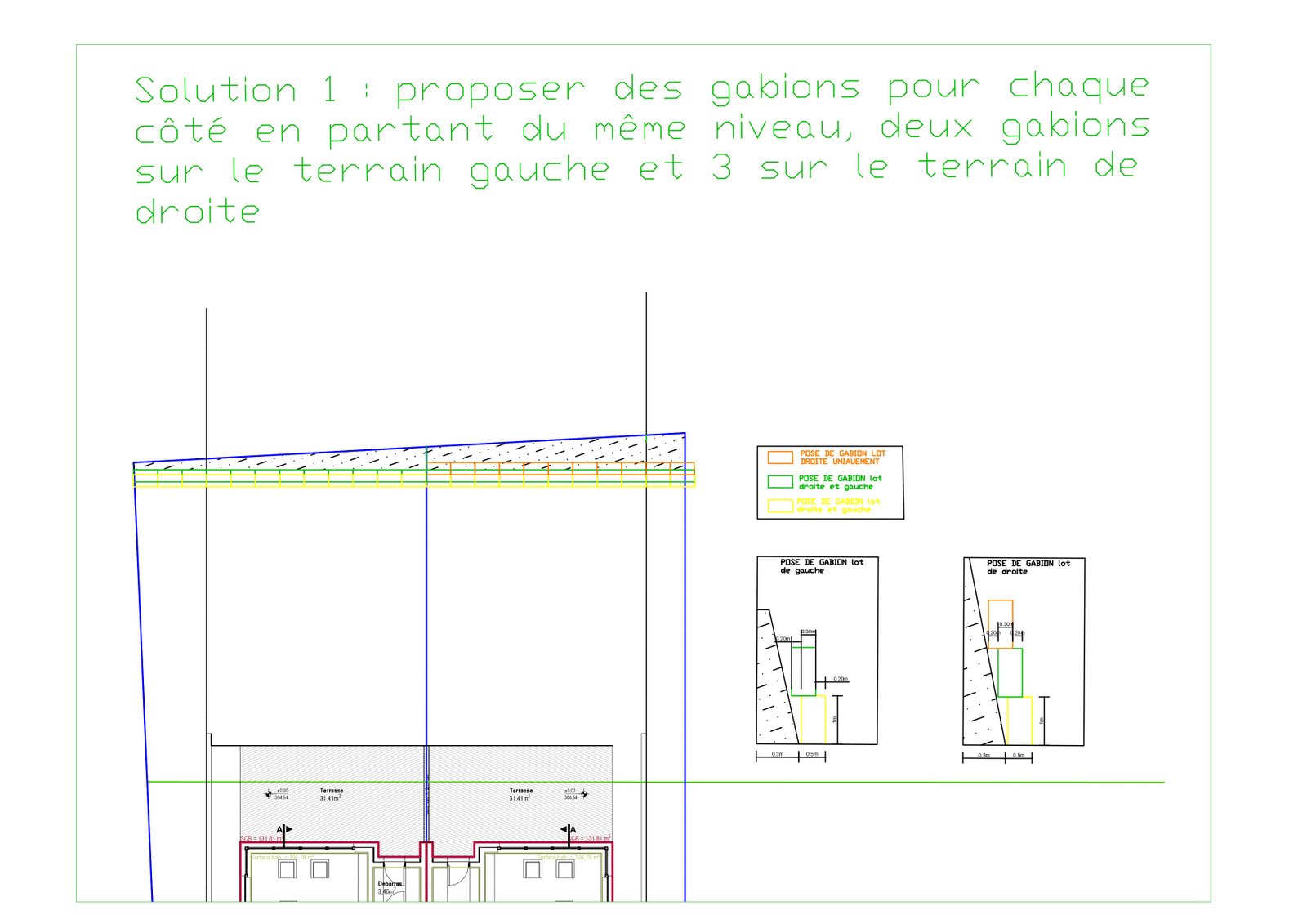 Plan Gabions Solution 1
